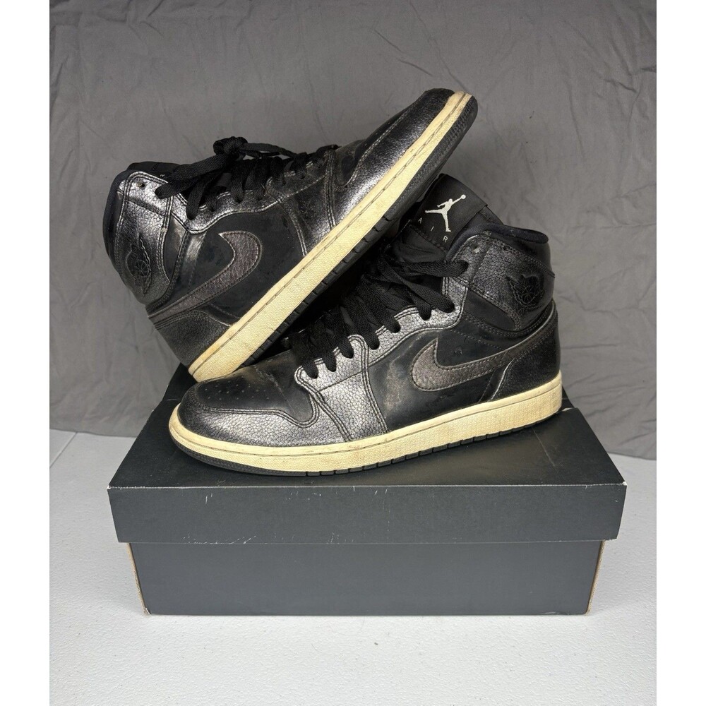 Nike Air Jordan Retro 1 High OG Black Patent Anti Gravity 332550-017 Men Sz 8.5
